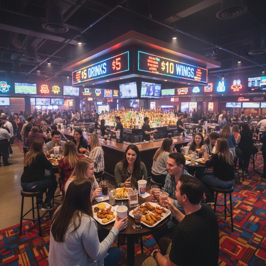 dave and buster's happy hour