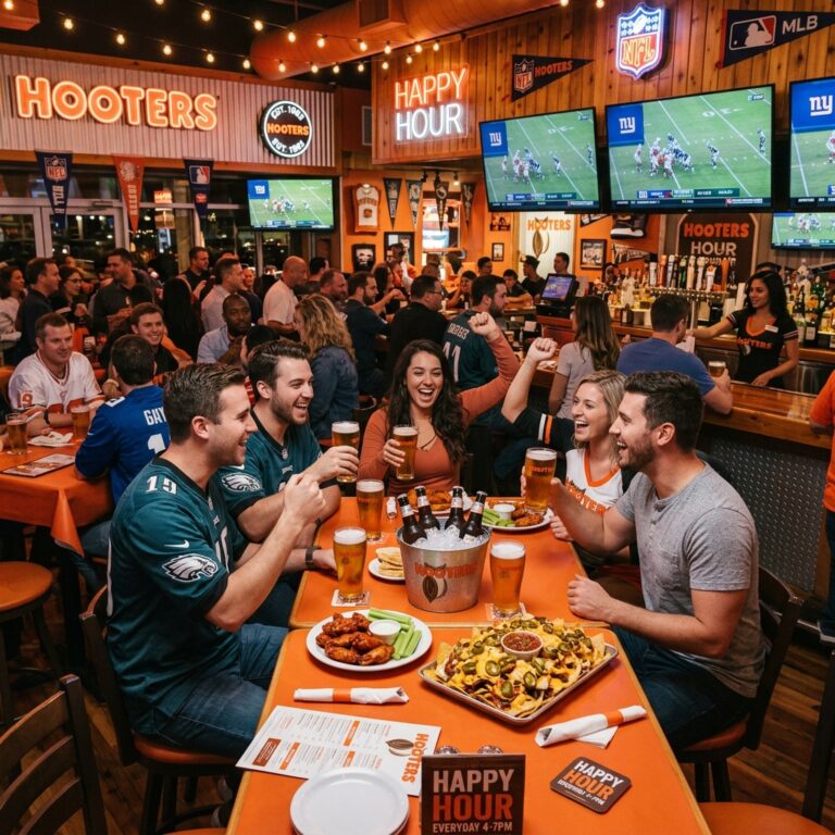 hooters happy hour​