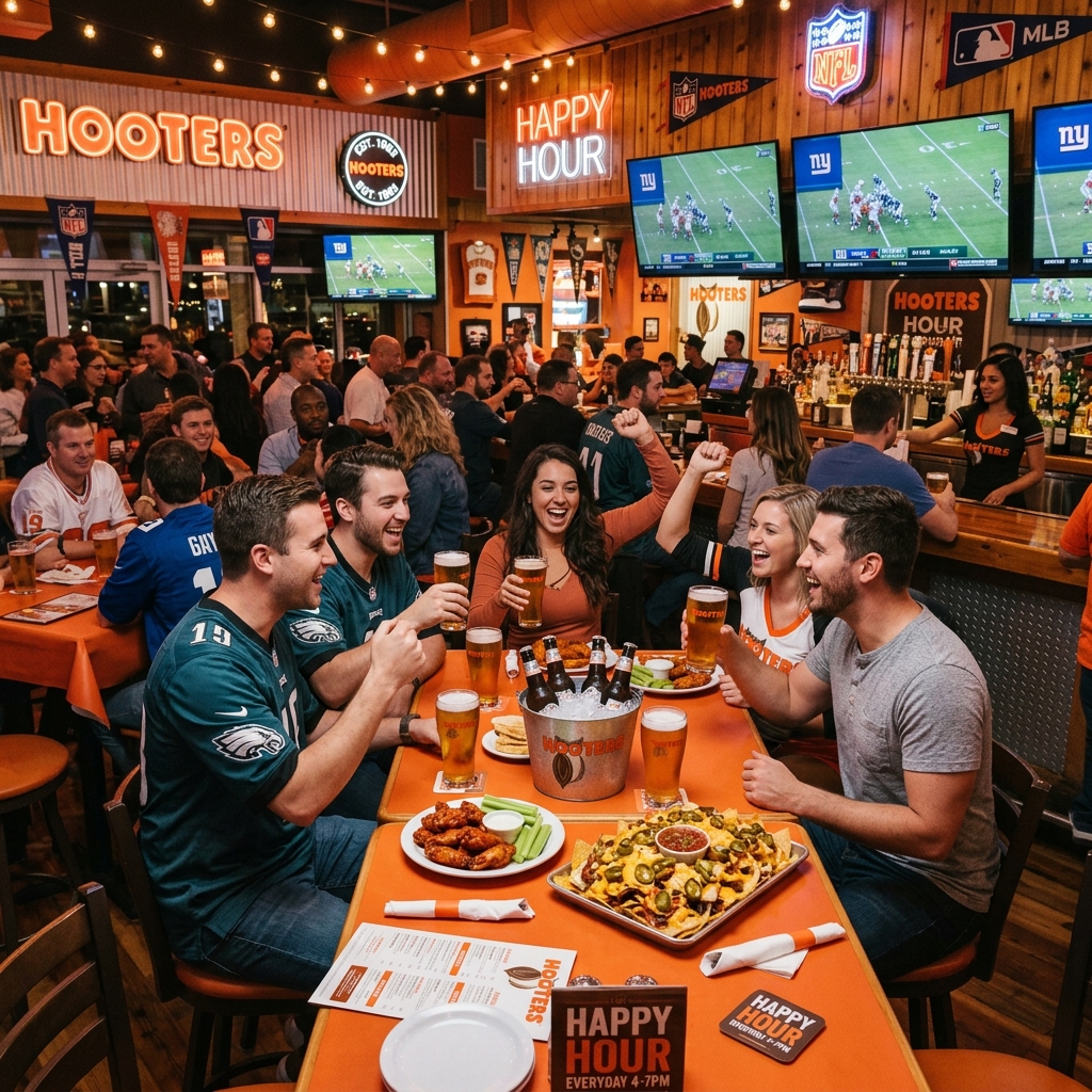 hooters happy hour​