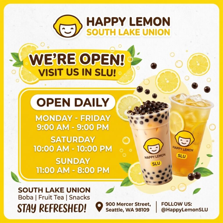 happy lemon south lake union hours