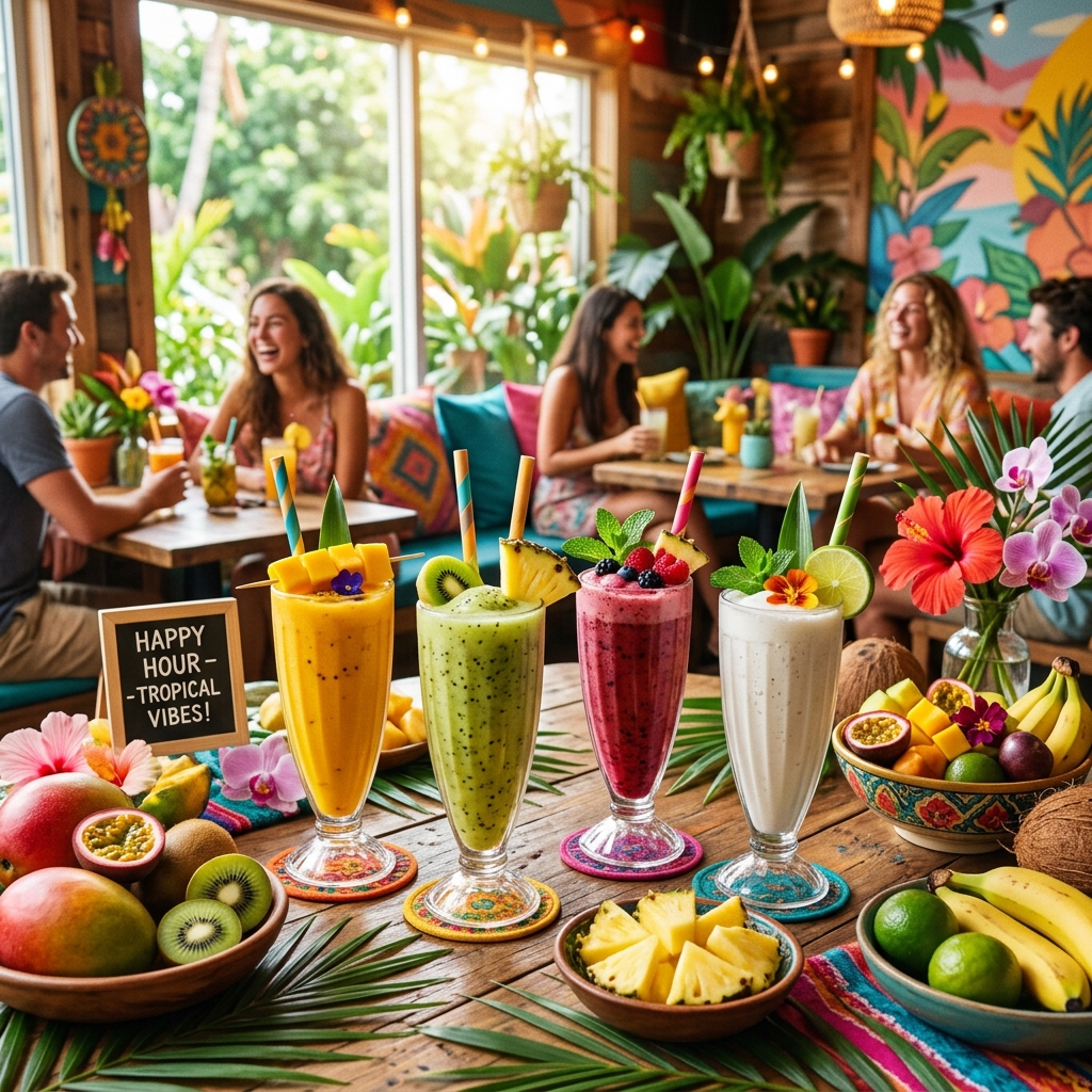 tropical smoothie happy hour